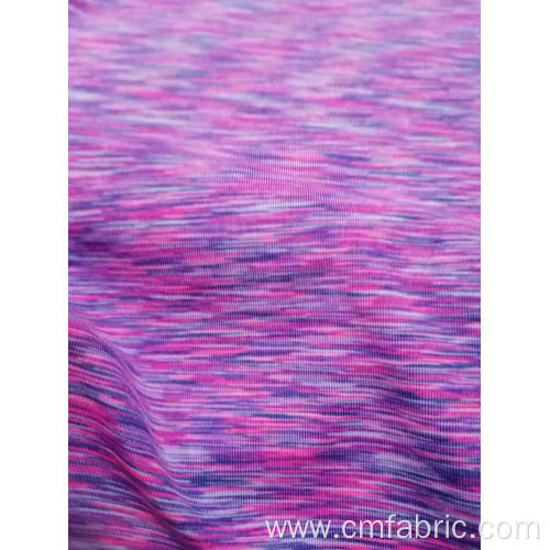 Knitted Polyester spandex yaen dyed jersey fabric